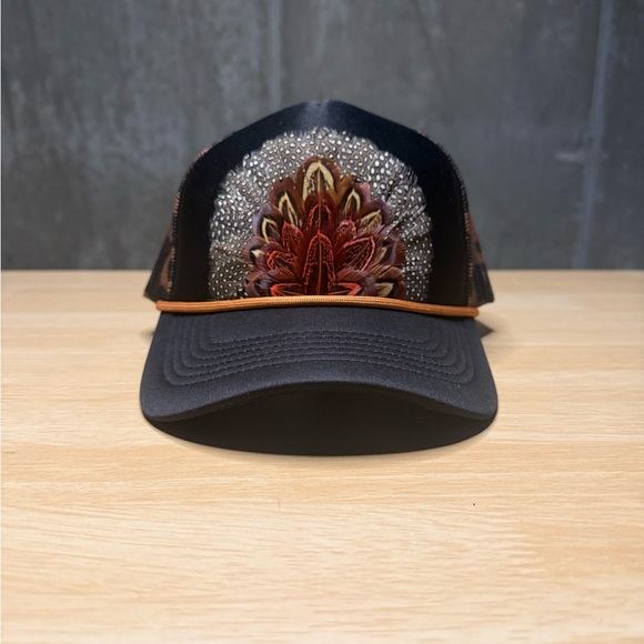Wild Feather Camo Trucker Hat - Picture 1 of 6